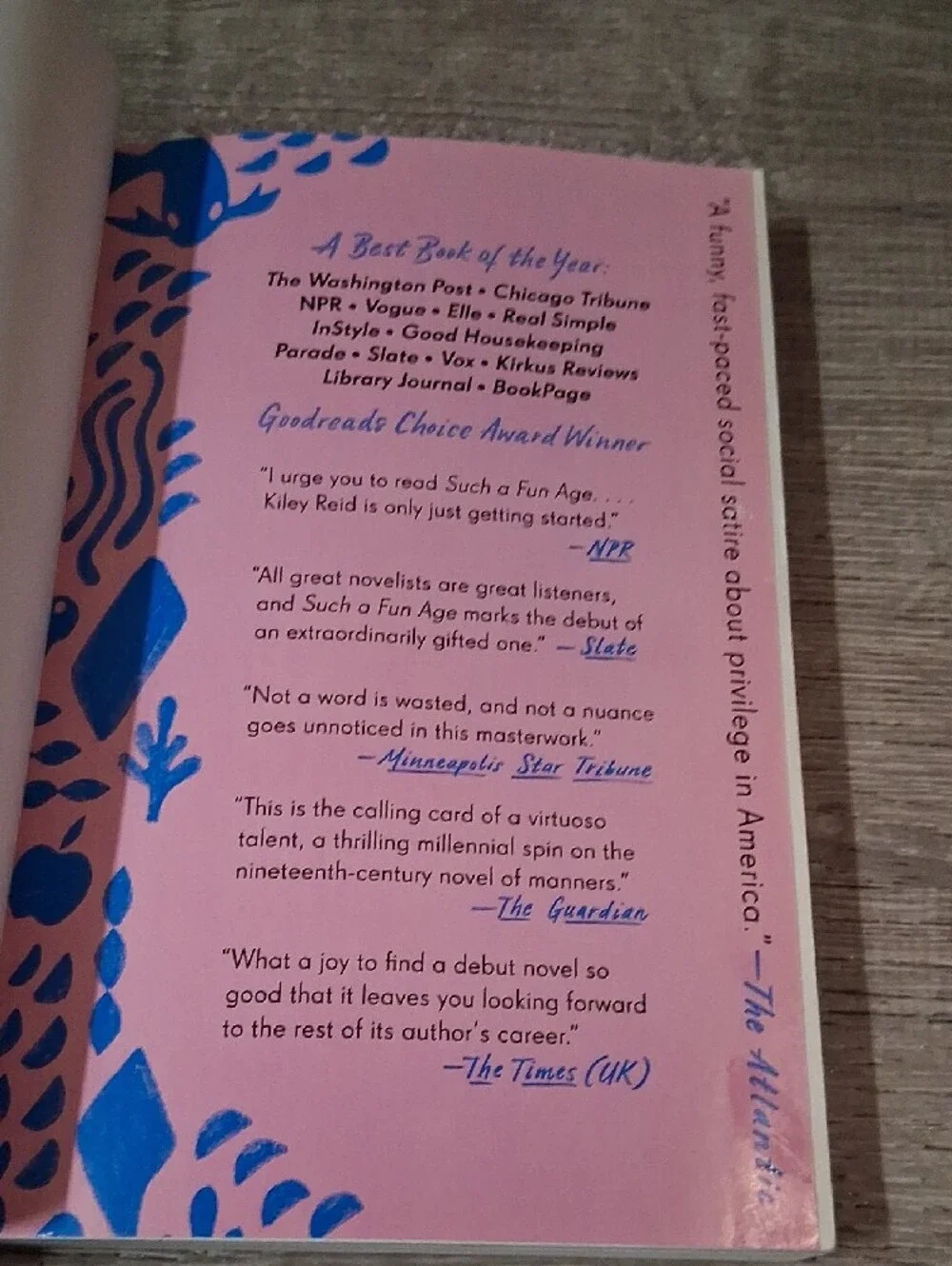 Such a Fun Age by - Blue & Pink Paperback Novel